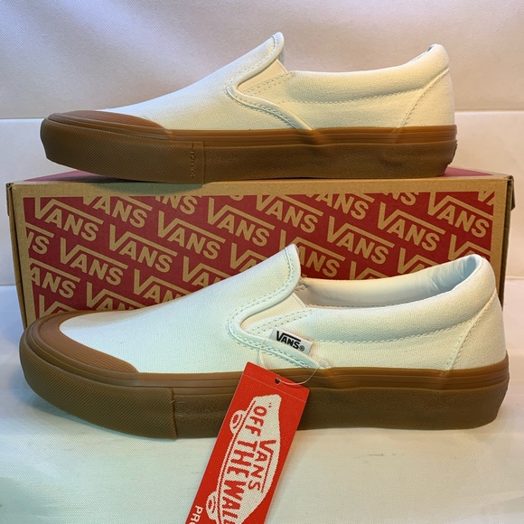 vans slip on pro pearl gum